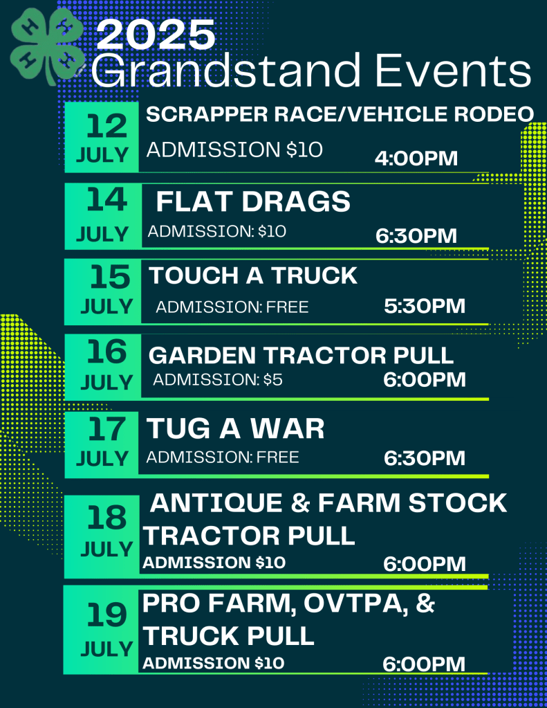 2025-fair-schedule-dubois-county-fairgrounds